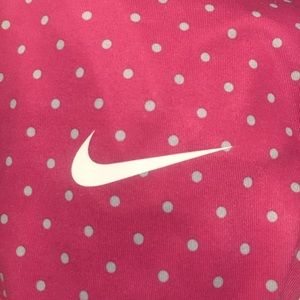 NIKE PRO PINK/PURPLE POLKA DOT Dry Fit